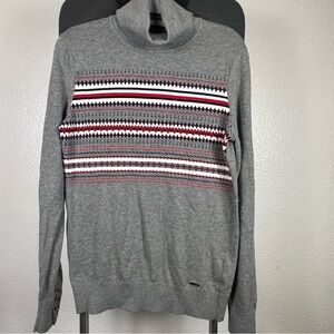 Tommy Hilfiger Gray Patterned Women’s Sweater Size S